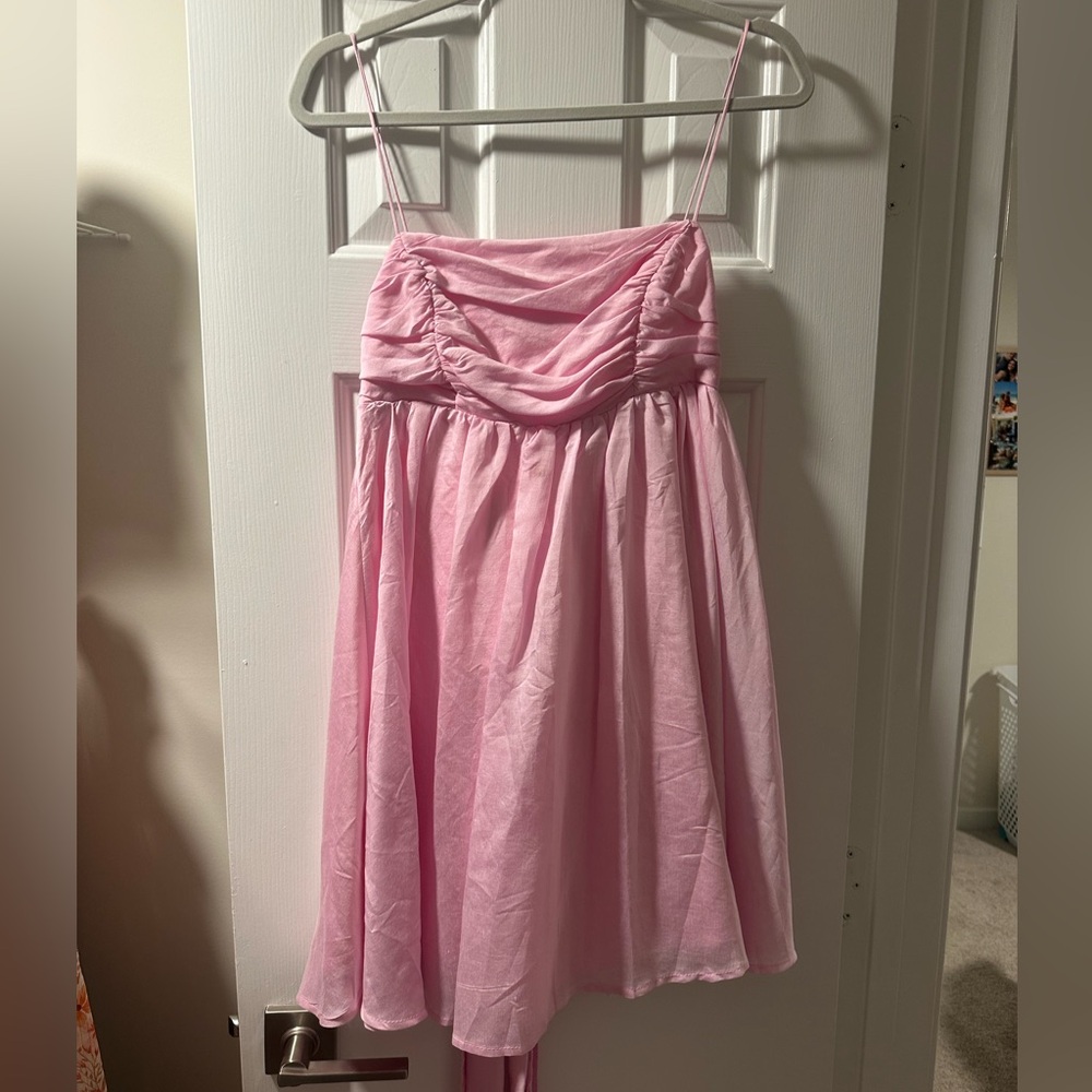 Hello Molly Pink Spaghetti Strap Dress